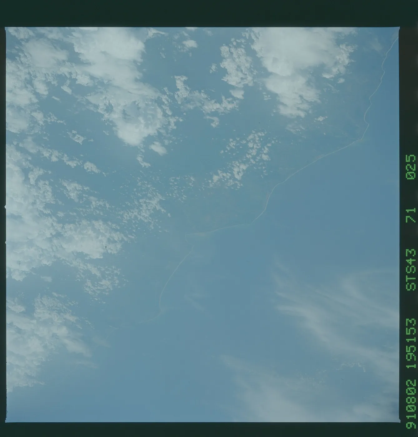 S43 71 025 STS 43 earth observations DPLA c02f74ea82c1fd49011daca715afca81