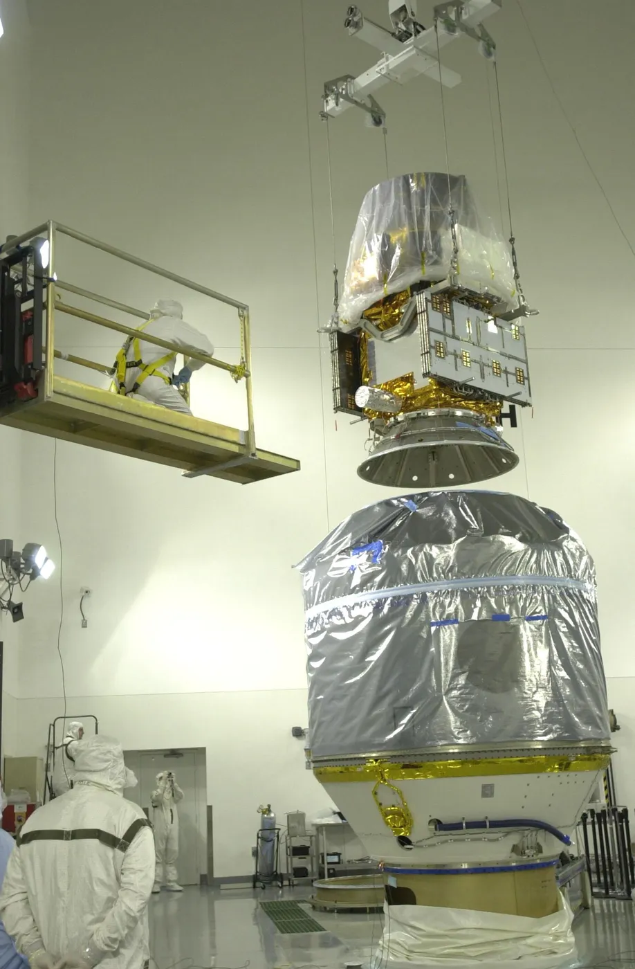 CALYPSO before it was attached to the dual-payload attach fitting with CloudSat in it.