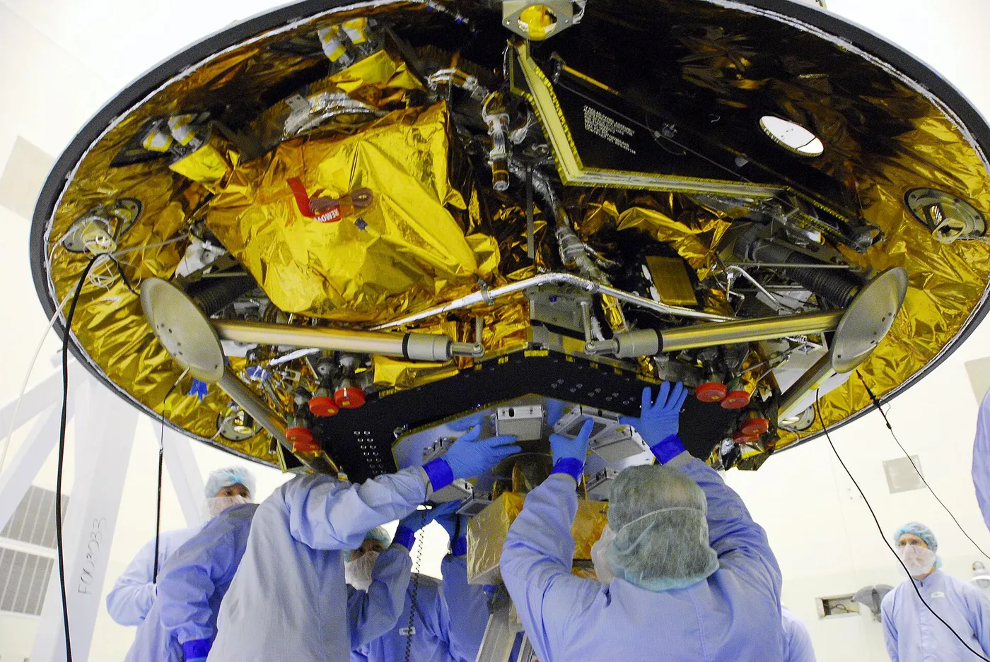 Phoenix Mars Lander being worked on by NASA engineers. The planned Operational Life of the Phoenix Lander is 90 Martian days. Each Martian day is 40…