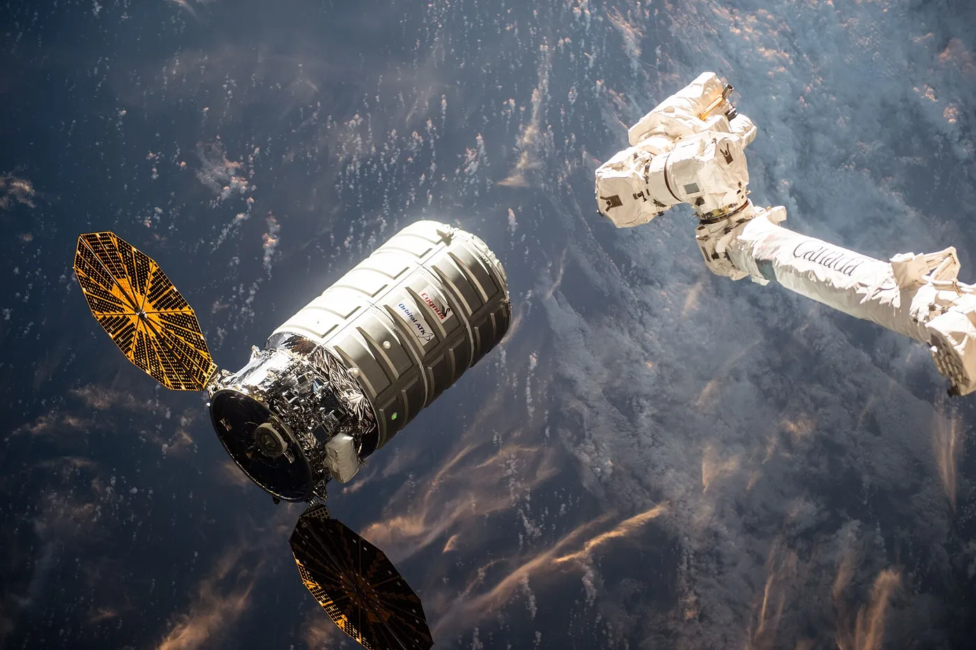 ISS 47 Cygnus OA 6 approaching the ISS