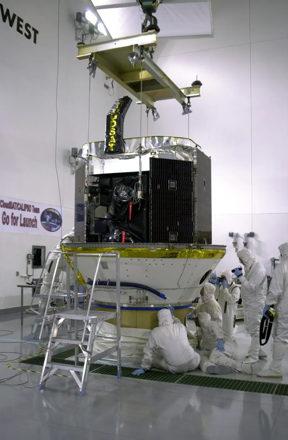 CloudSat in the lower part of the dual-payload attach fitting.