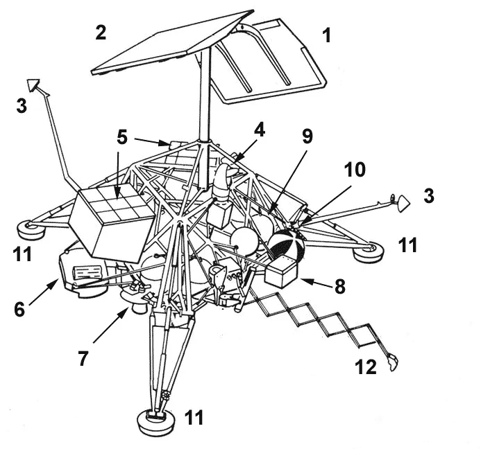 Surveyor spacecraft drawing