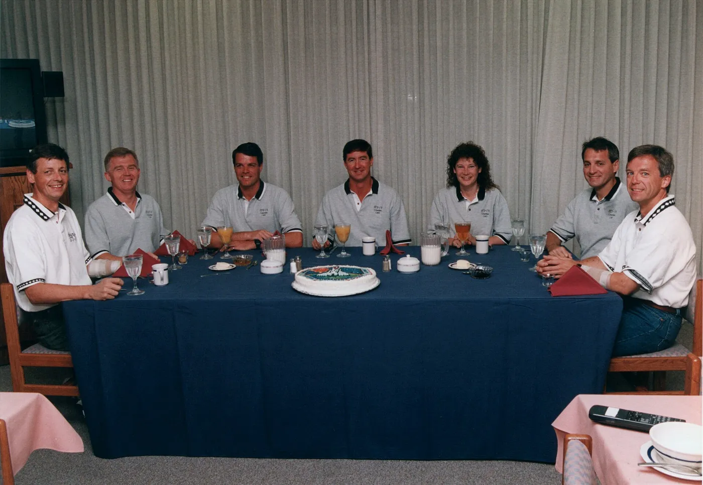 STS 78 preflight breakfast