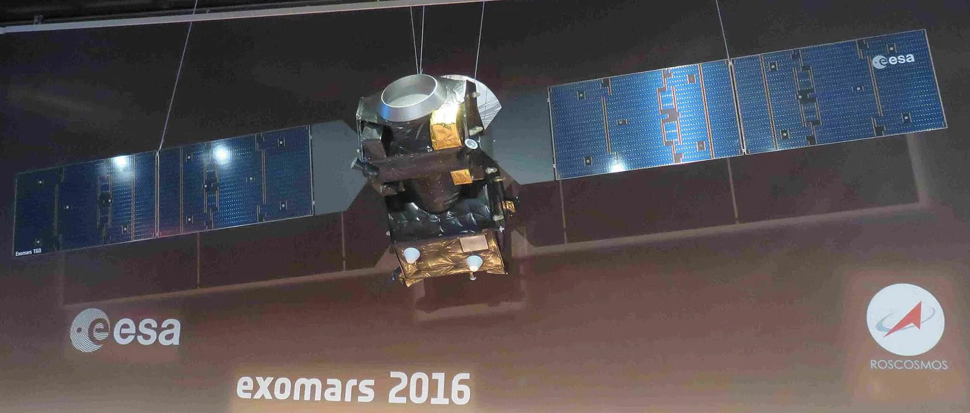 ExoMars Trace Gas Orbiter, seen at ESOC in Darmstadt, Germany