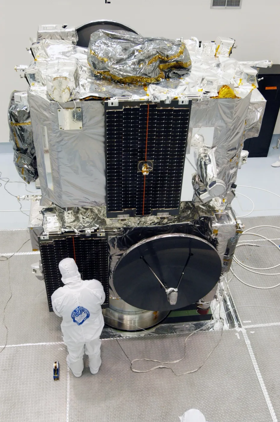 STEREO spacecraft in launch prep at Astrotech Space Operations