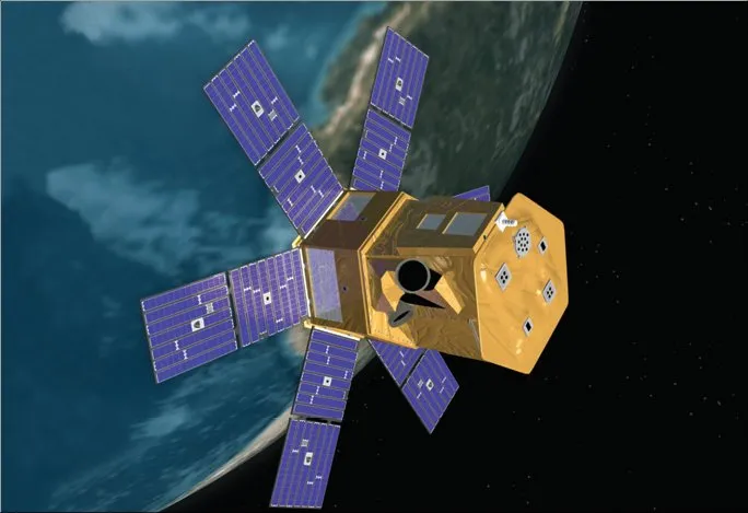 From: http://lasp.colorado.edu/sorce/images/SORCE_litho.jpg Credit: either "NASA" [1] or "NASA / LASP" [2] depending on the page.