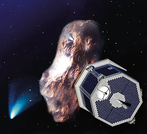 Artists rendering of the Comet Nucleus Tour (CONTOUR) spacecraft which is presumed lost after numerous attempts at contact.
