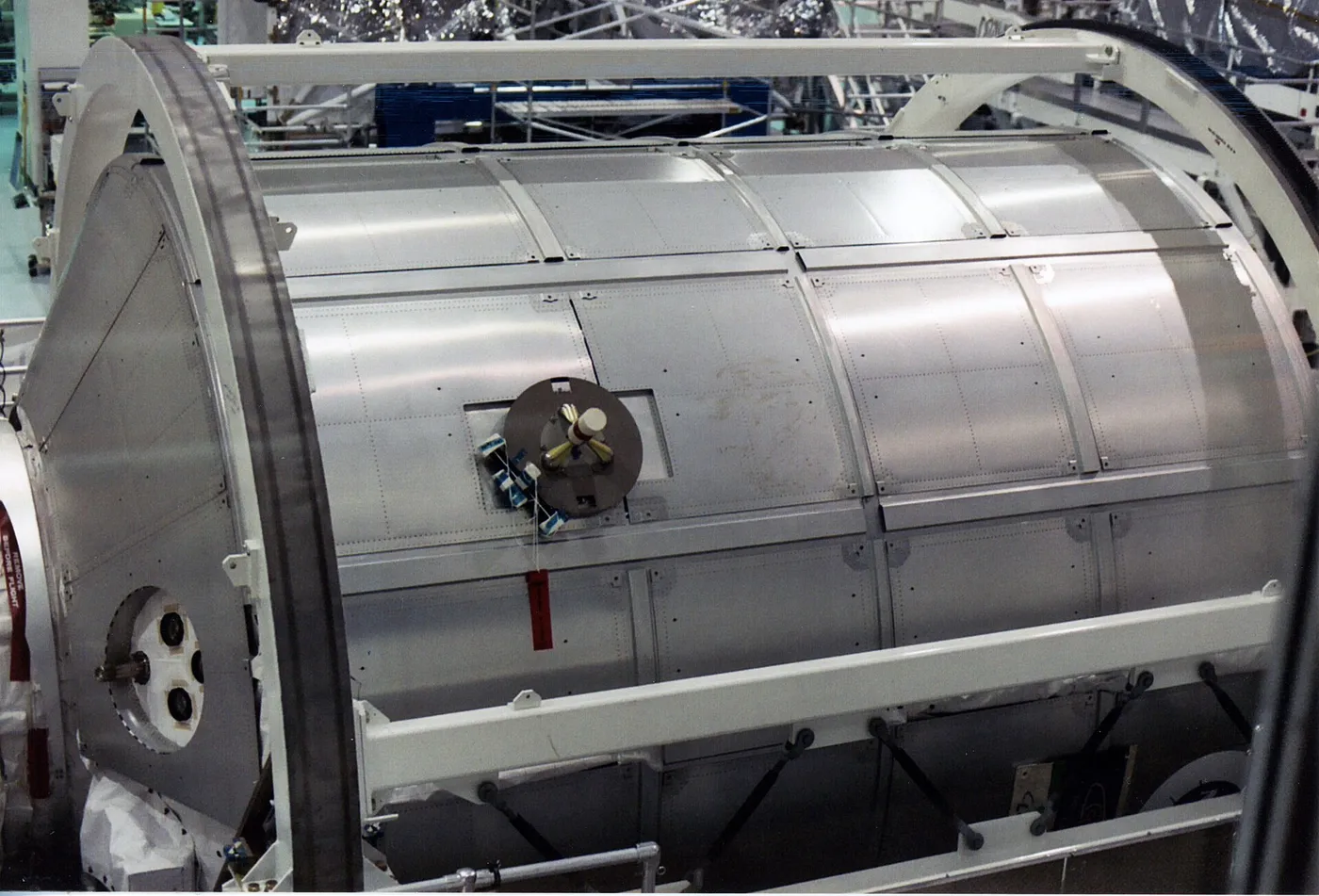An ISS module ready for launch at Cape Canaveral