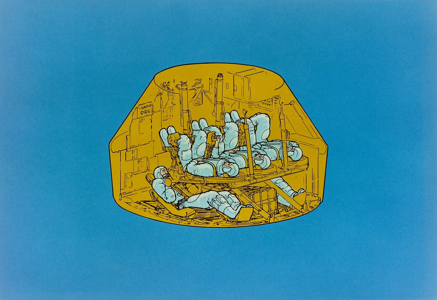 Artist concept illustrating of Skylab Rescue Command Module