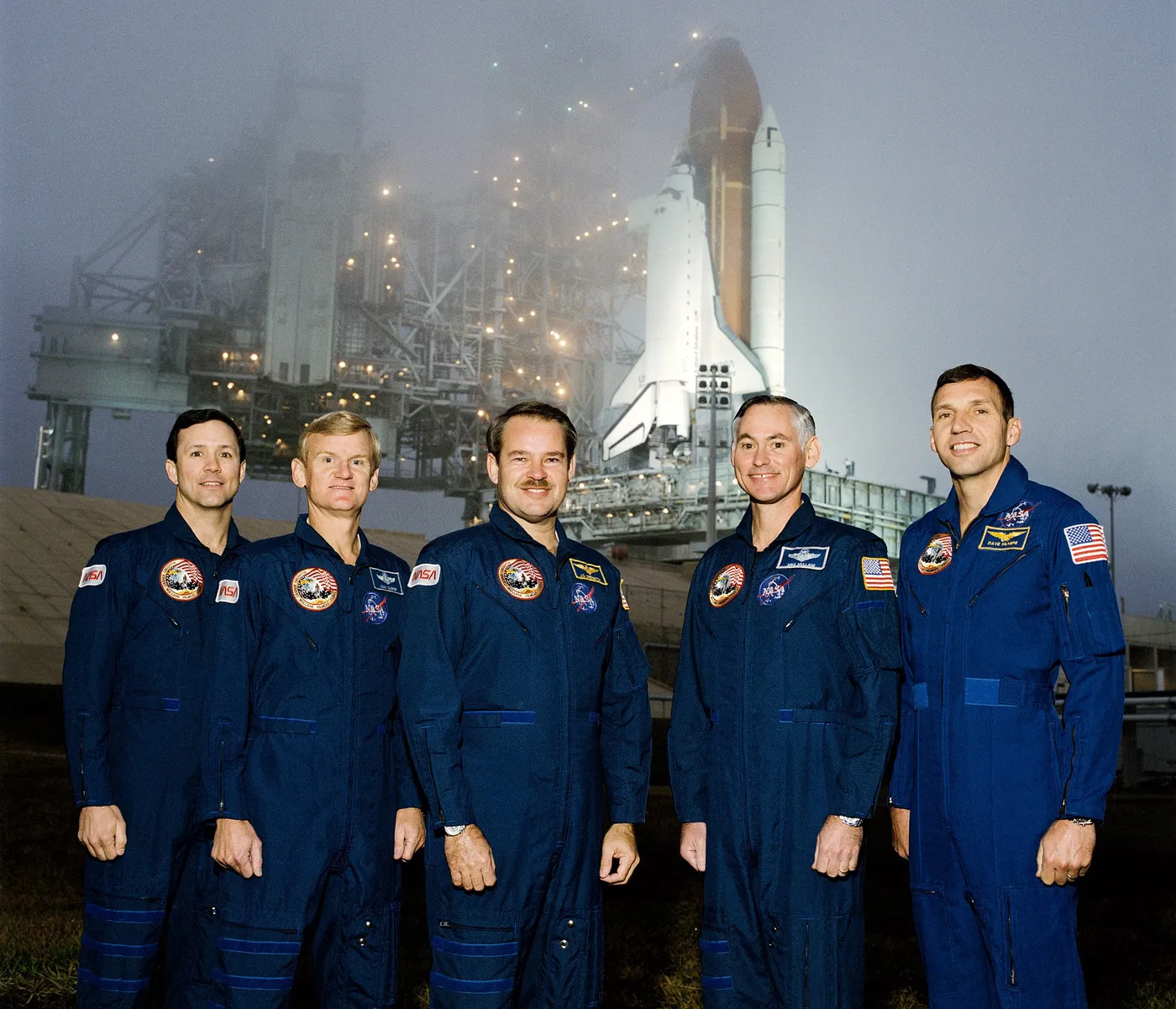 STS 36 crew