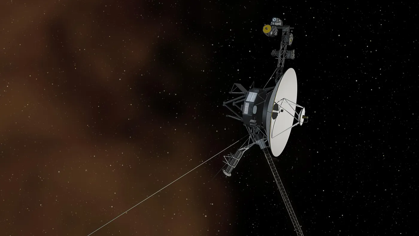 Artist's concept: Voyager 1 entering interstellar space