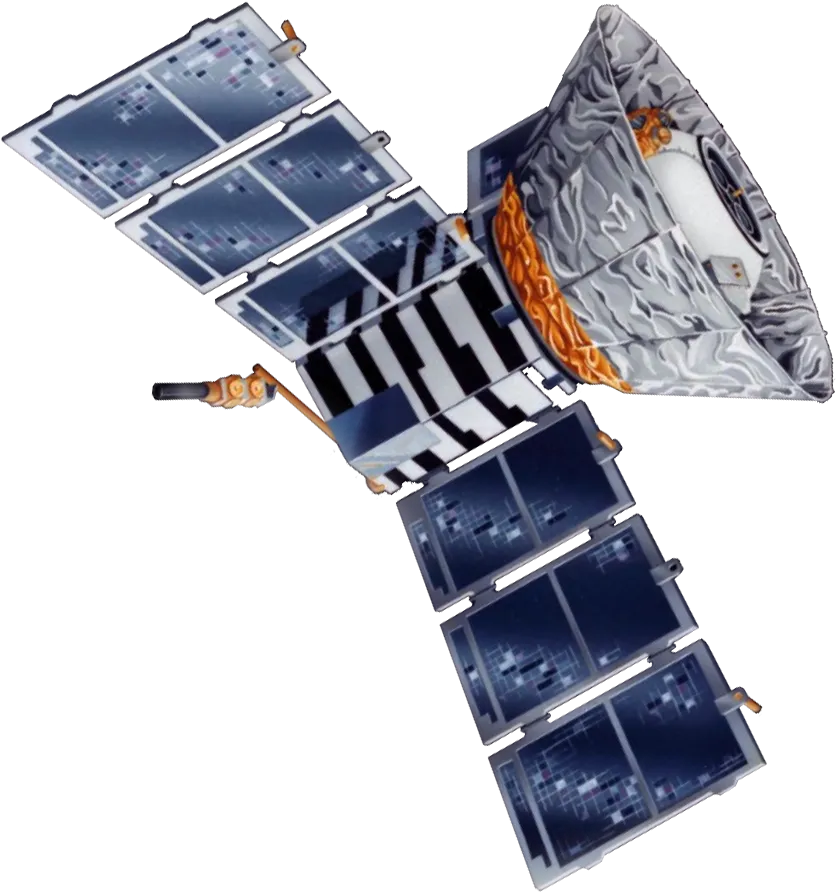Artist's concept of the Cosmic Background Explorer spacecraft.