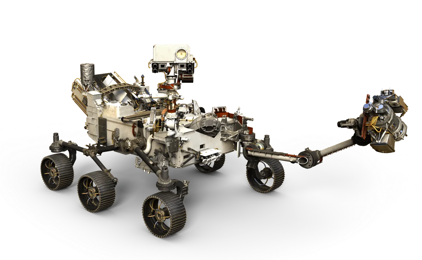 Artist's concept of the Perseverance rover