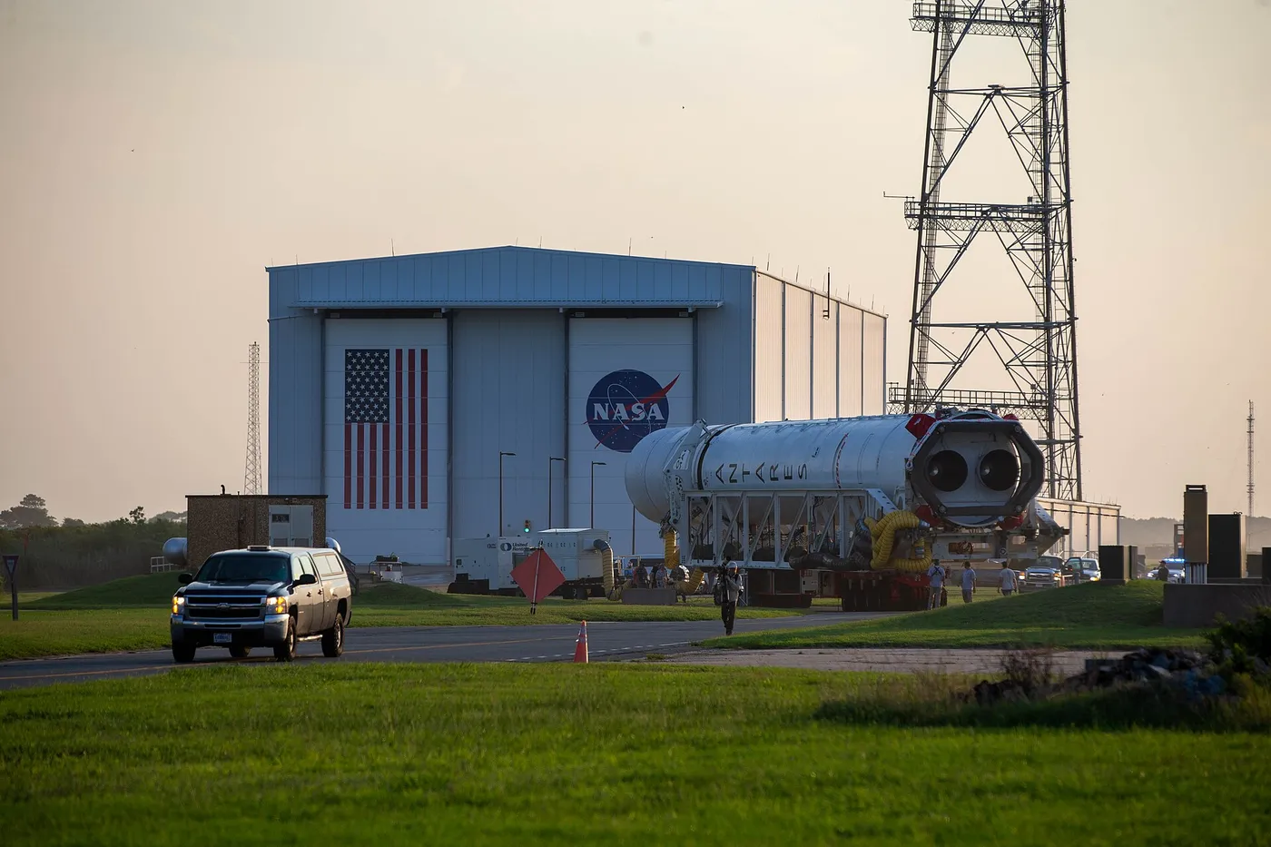 NG 19 Antares Roll Out to Pad 0A