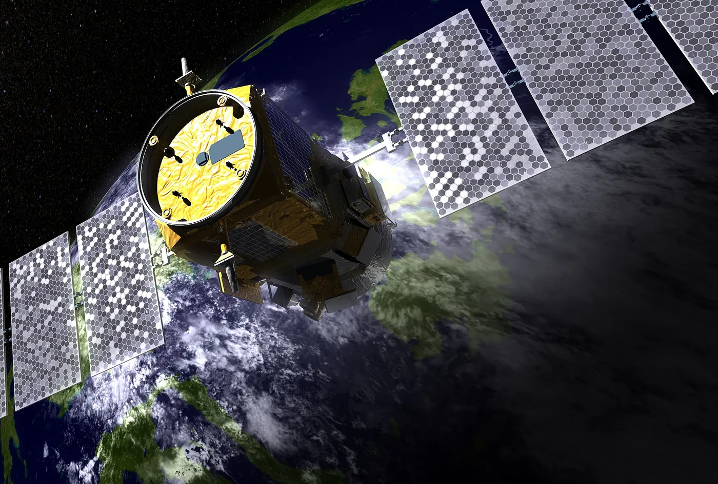Artist concept of the CALIPSO satellite