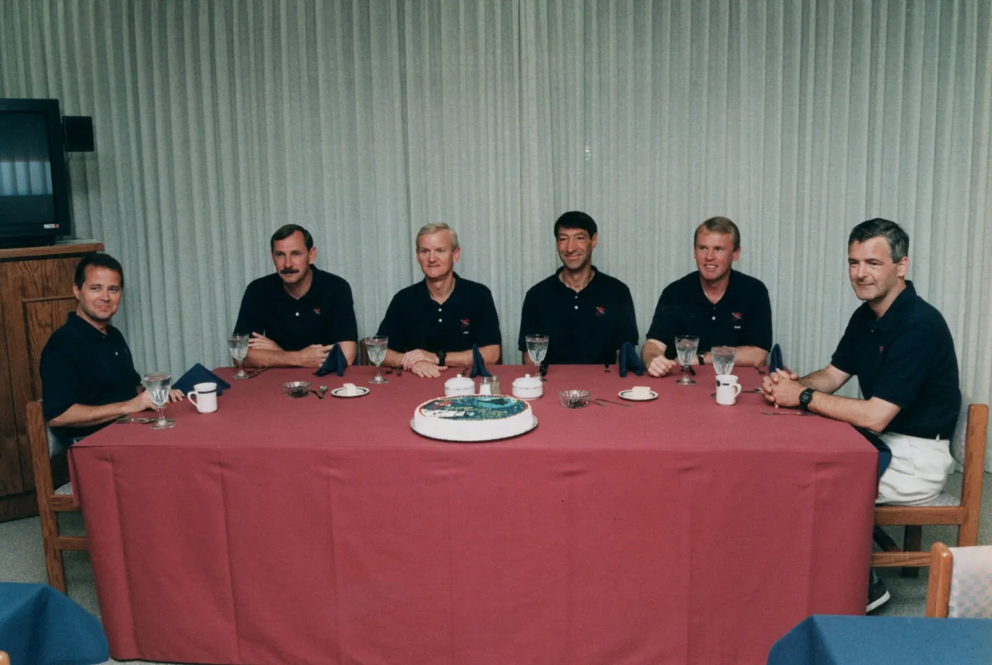 STS 77 preflight breakfast