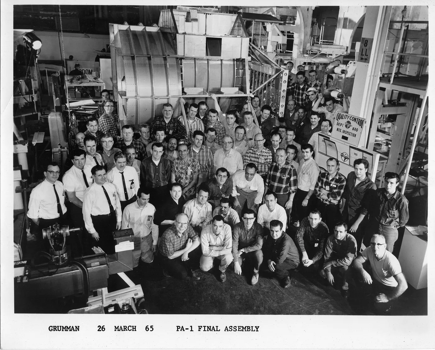 Grumman LM PA-1 Ascent Stage fuselage team