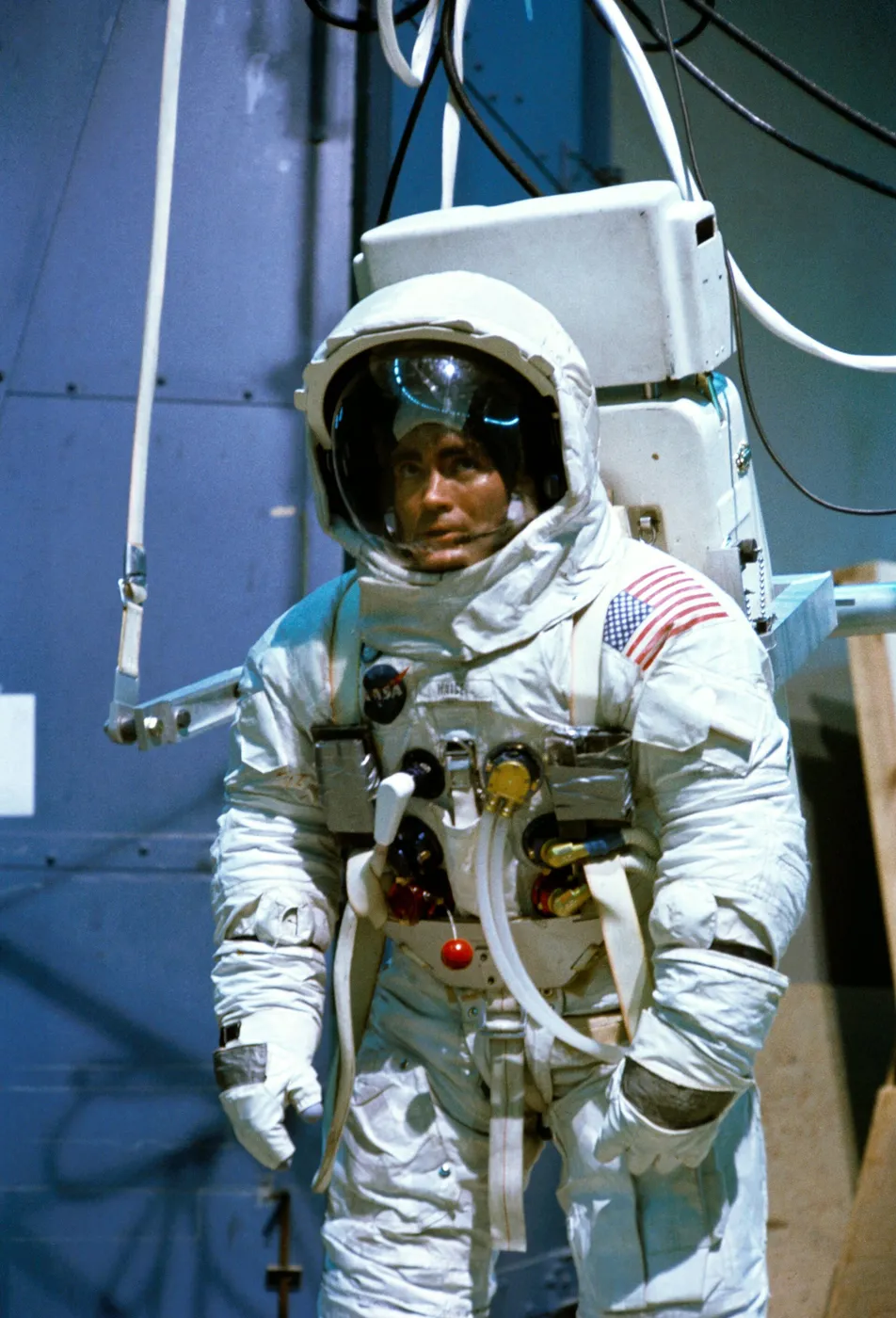 Fred Haise during surface-simulation training