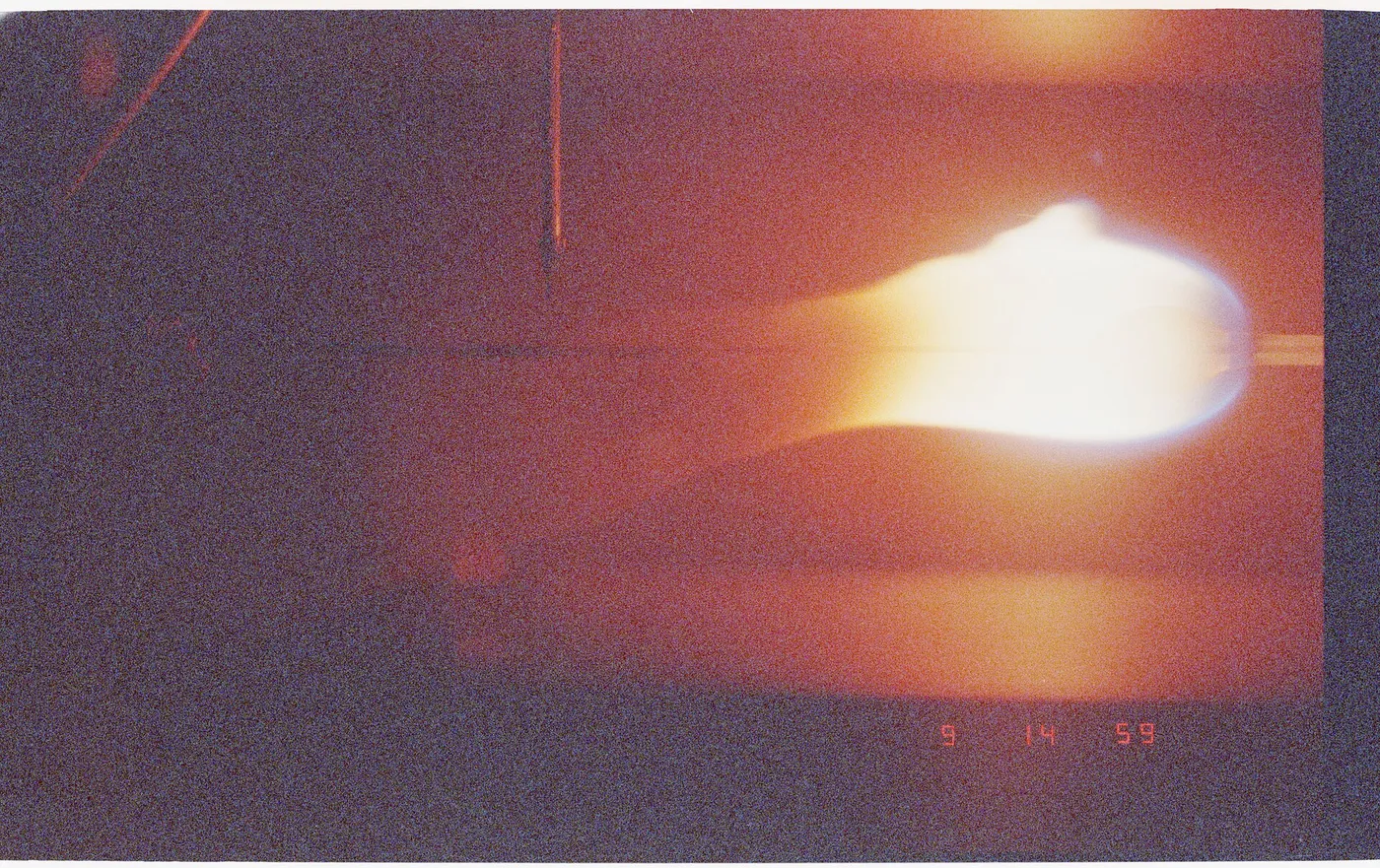 208 025 Wire Insulation Flammability Experiment Imagery from the experiment camera. DPLA 00aece76d865c6654f4a29199c43ec4f