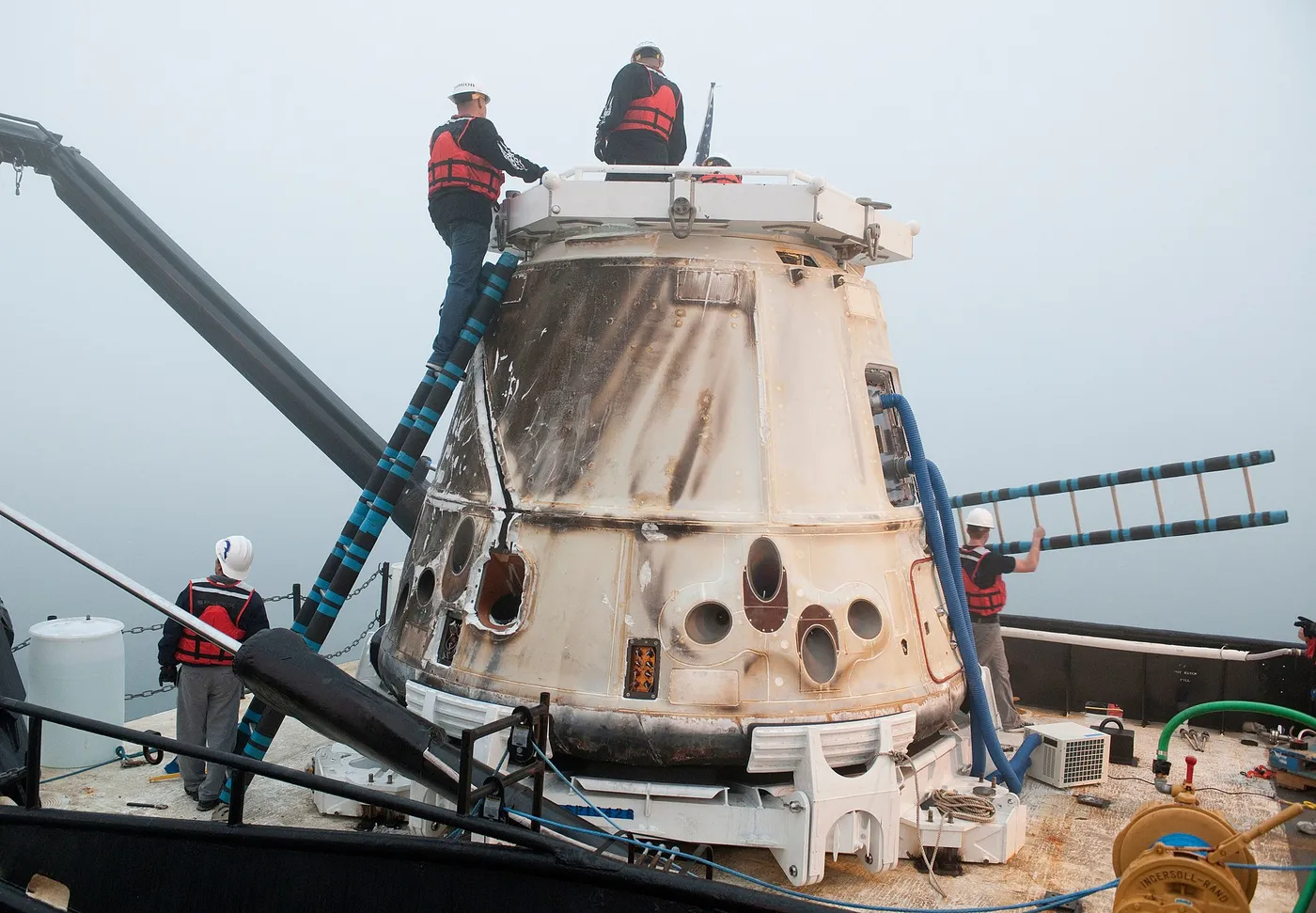 SpaceX CRS 1 at a port near Los Angeles2