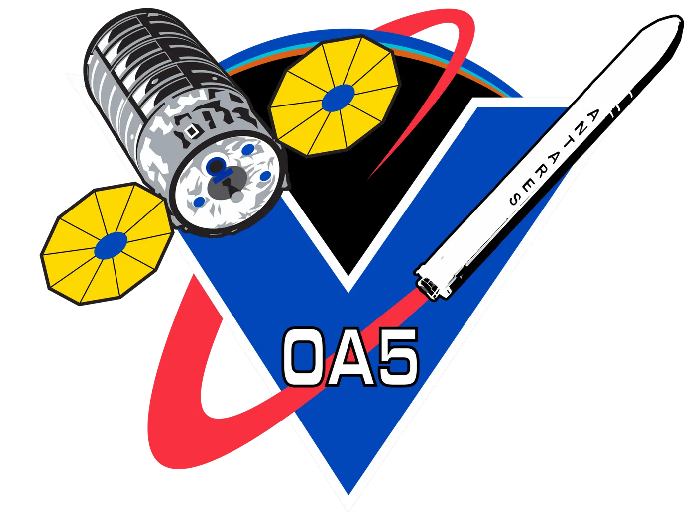 NASA insignia for Orbital ATK's OA-5 resupply flight