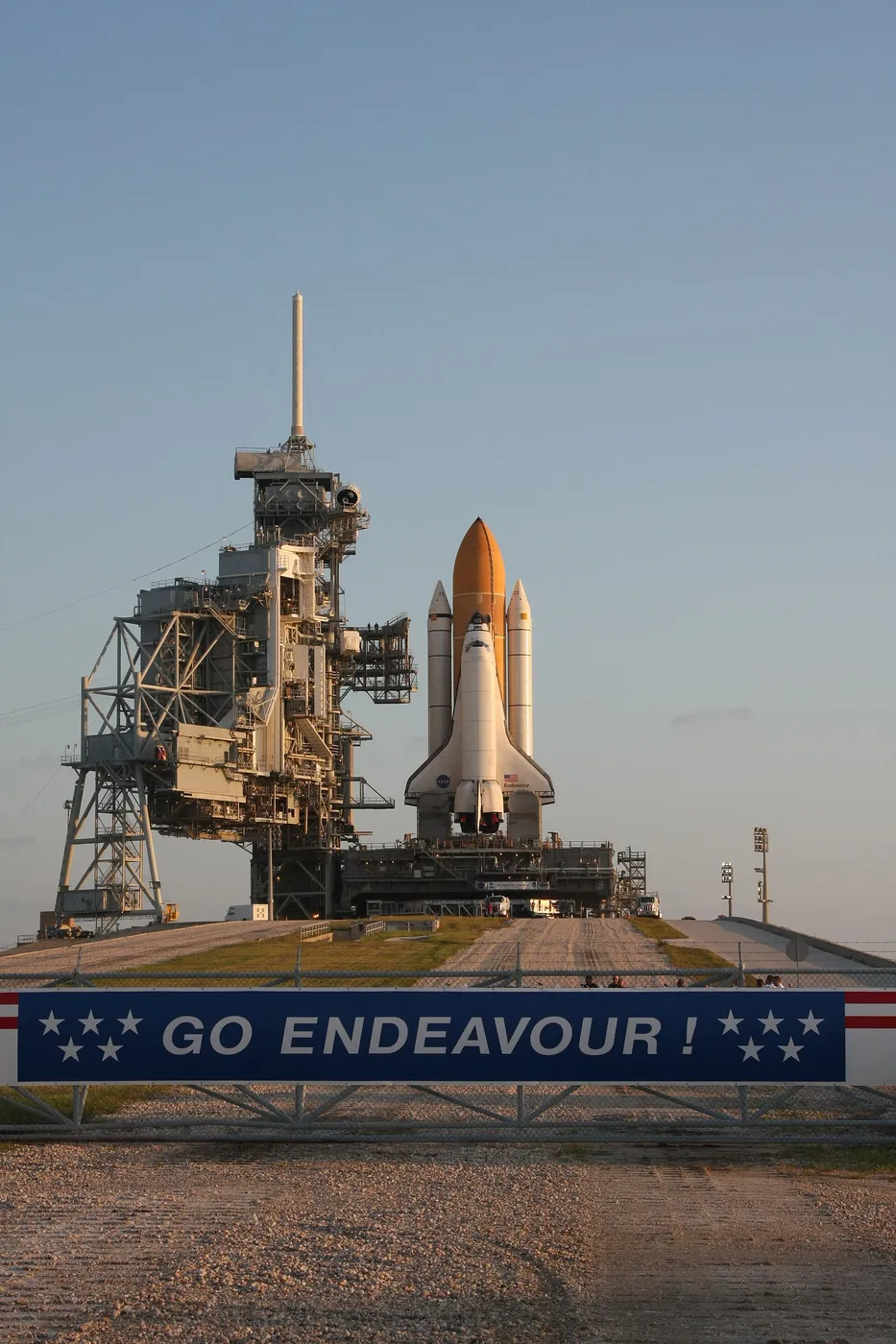 Space Shuttle Endeavour on LC-39-B in preperation as a Launch on Need as STS-400 for the STS-125 mission. It will be move to LC-39-A after the…