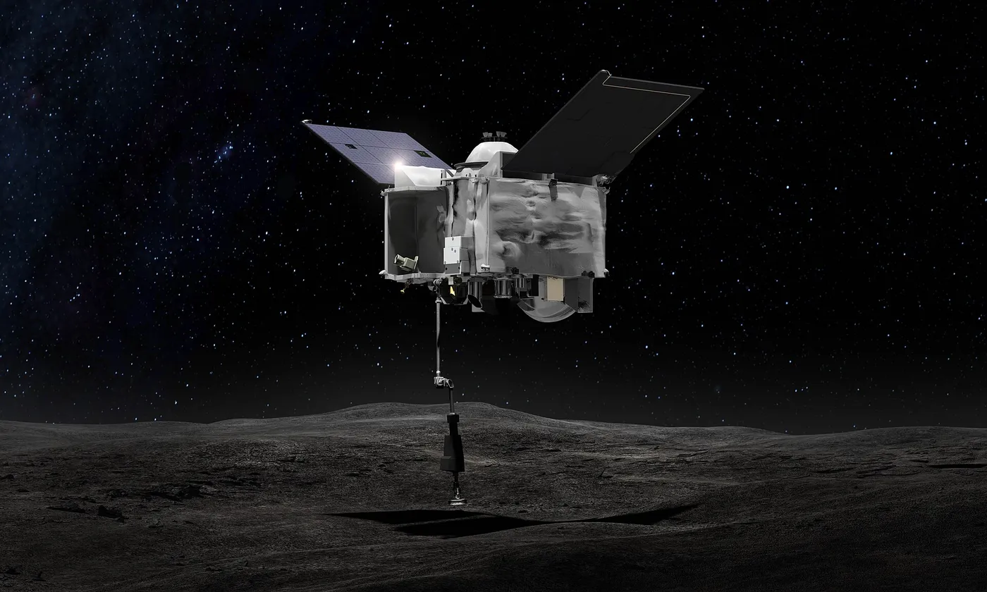 Artist's concept of OSIRIS REx TAGSAM in operation