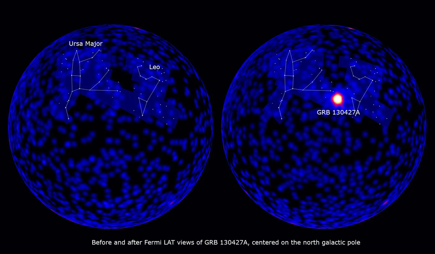 NASA's Fermi, Swift See 'Shockingly Bright' Burst