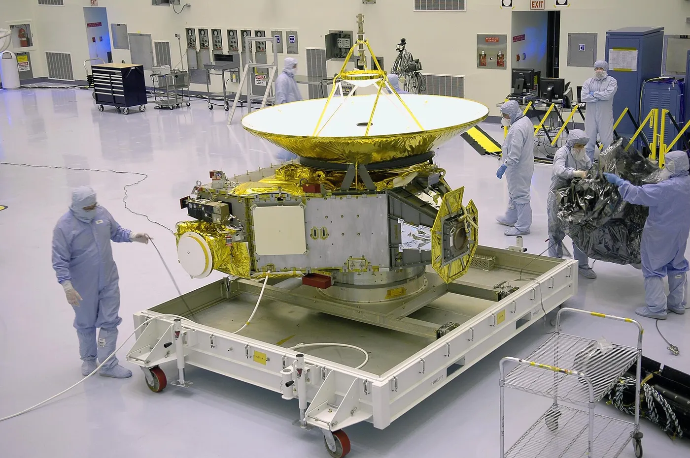 New Horizons on work stand