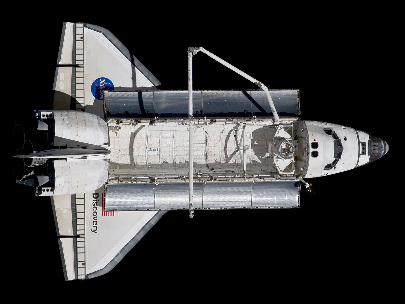 STS 133 Space Shuttle Discovery after undocking 3