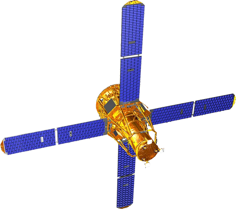 Image of the RHESSI spacecraft with transparent background.