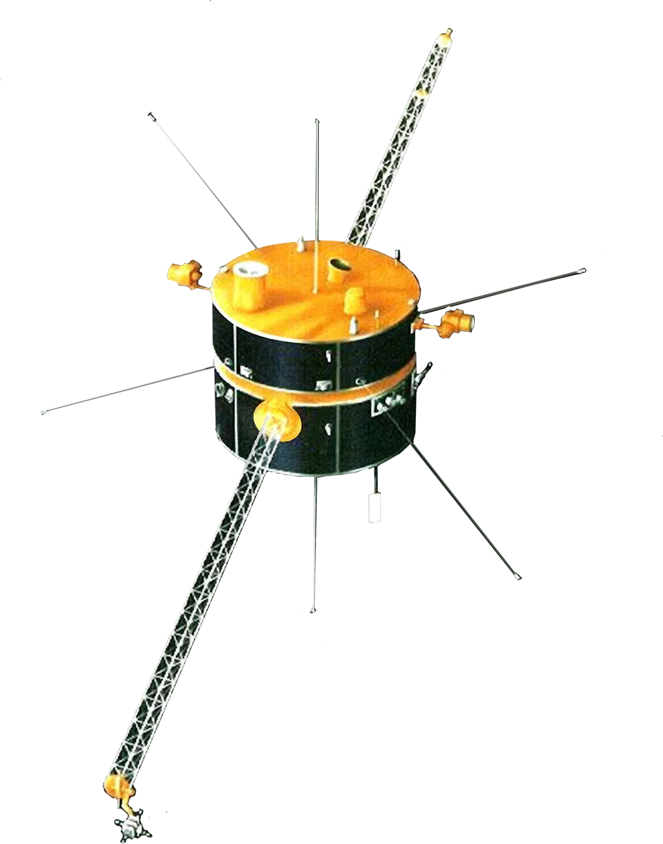 Image of the Wind spacecraft with transparent background.