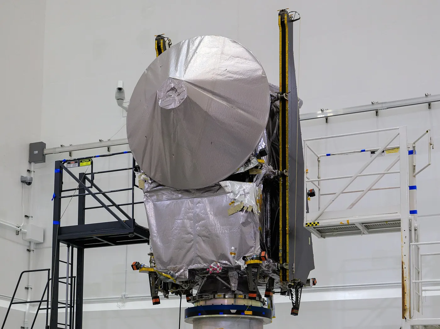 Lucy spacecraft lifted to dolly operations