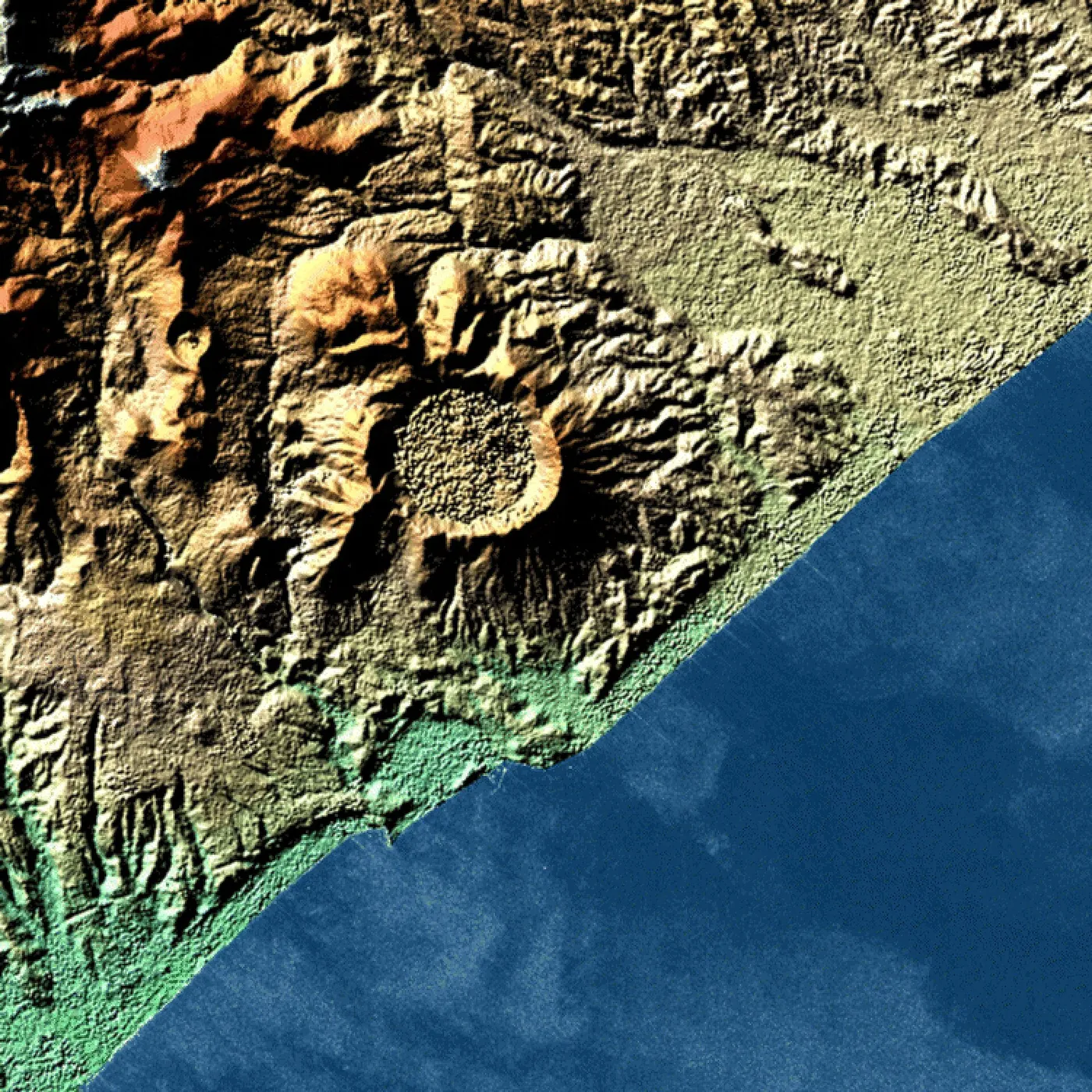 Lake Kuttara is in the central mount.