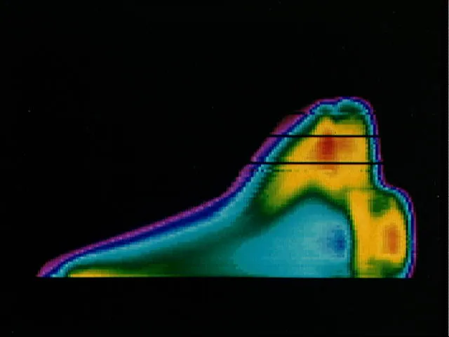STS 3 Reentry thermal image
