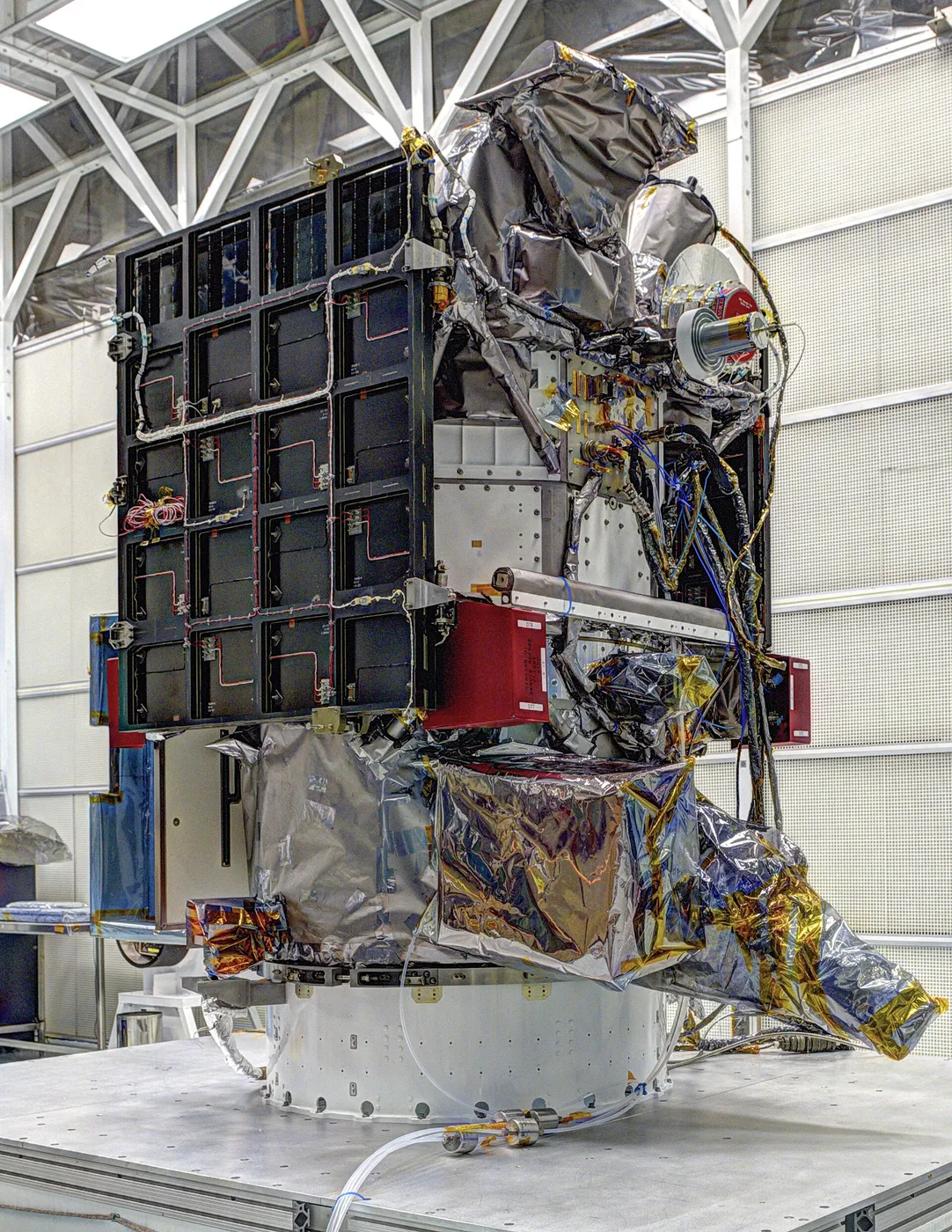 DSCOVR spacecraft in GSFC clean room