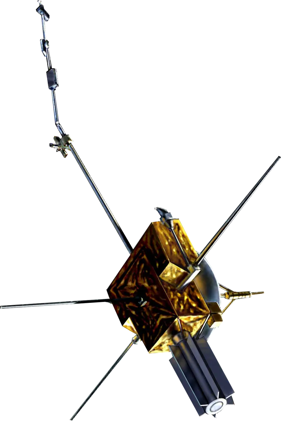 Image of the Ulysses spacecraft with transparent background.