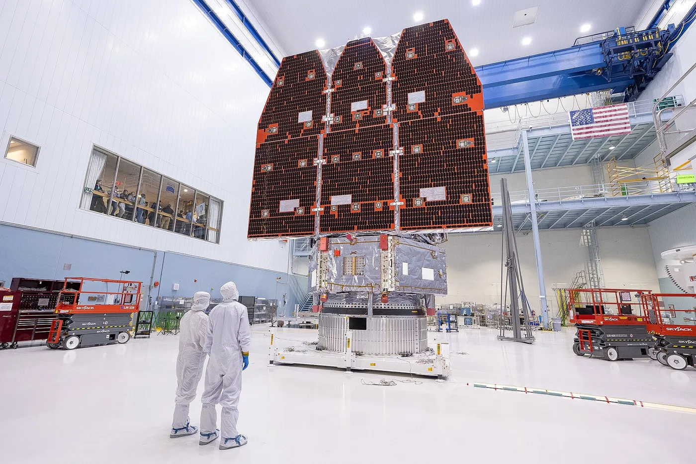 Over the course of several hours, technicians meticulously connected the inner and outer segments of NASA’s Nancy Grace Roman Space Telescope