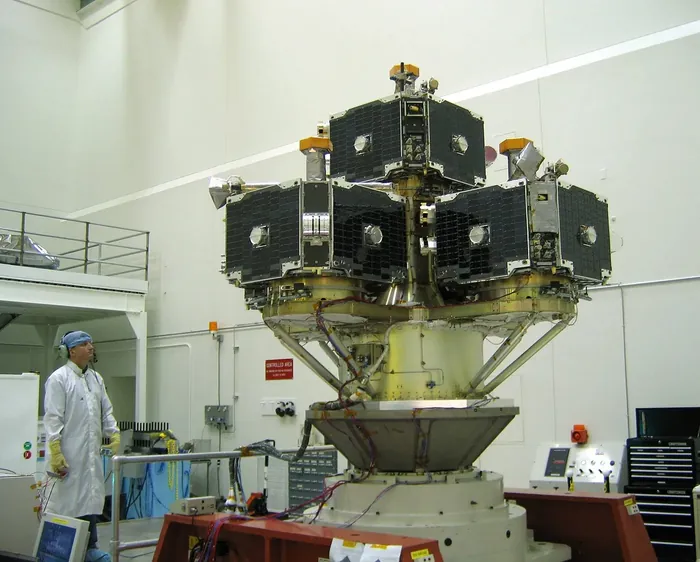 Five THEMIS probes undergo vibration test
