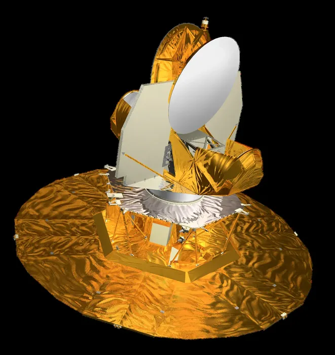 Image of the WMAP spacecraft with transparent background.