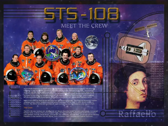 STS-108 NASA Space Flight Awareness mission poster