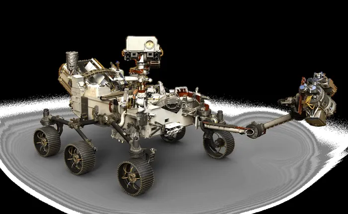 Artist's concept of the Perseverance rover