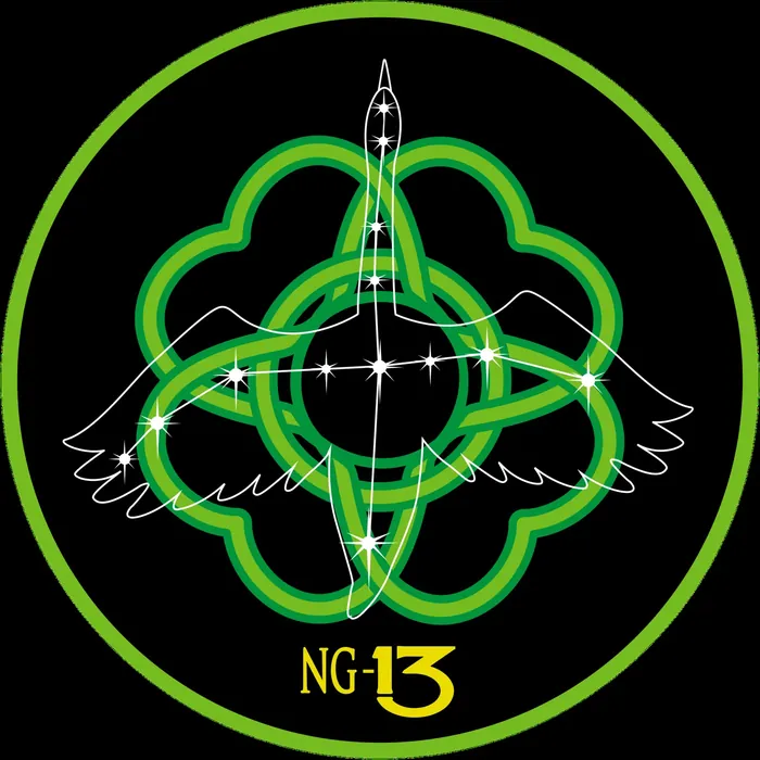 NASA logo for Northrop Grumman's NG-13 Cygnus, the second Commercial Resupply Services (CRS)-2 mission