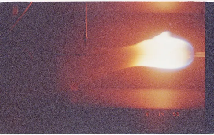 208 025 Wire Insulation Flammability Experiment Imagery from the experiment camera. DPLA 00aece76d865c6654f4a29199c43ec4f