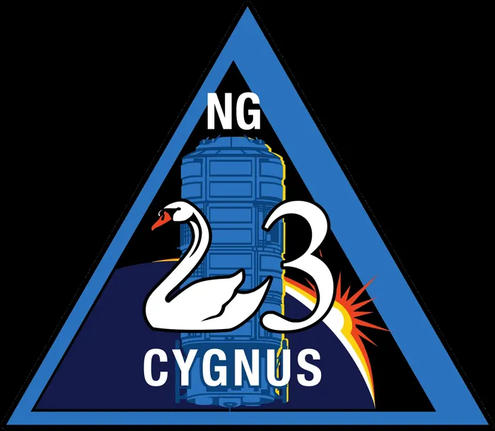 NASA's patch representing Northrop Grumman's Cygnus NG-23 commercial resupply services (CRS) mission. This flight will be the third Cygnus to launch…