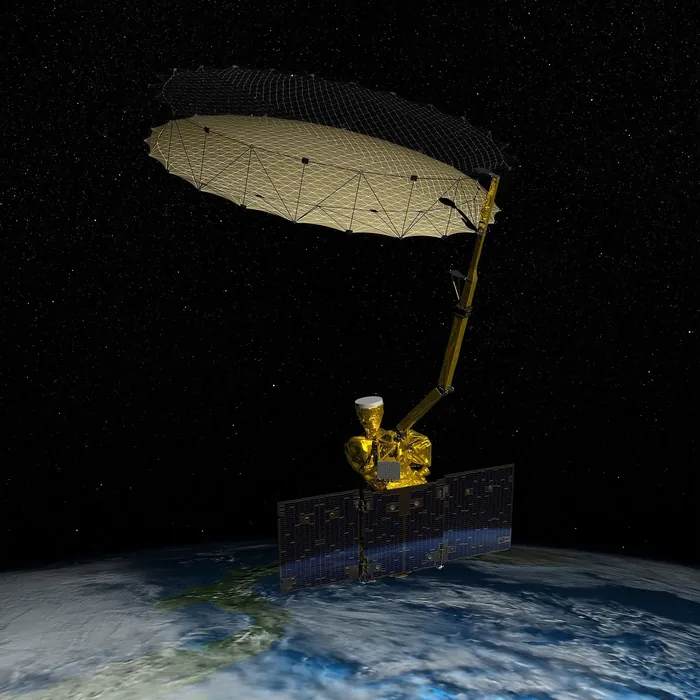 Artist rendering of the Soil Moisture Active Passive spacecraft