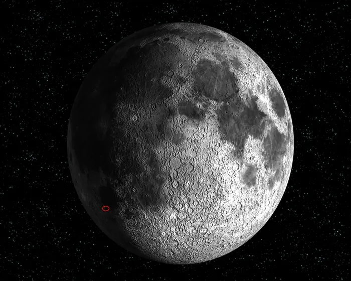 Location of SMART 1 impact