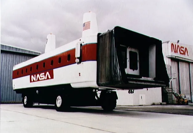 NASA's new Crew Transport Vehicle, a renovated "people mover" acquired from the Baltimore airport, will allow quicker departure of crews from space…