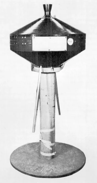 Pioneer payload showing stub antennas