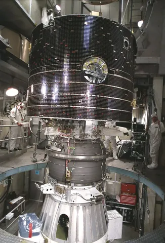 GEOTAIL on the third stage of its Delta rocket